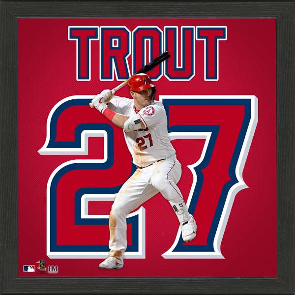 Mike Trout Los Angeles Angels IMPACT Jersey Frame  