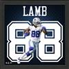 CeeDee Lamb Dallas Cowboys Impact Jersey Frame  