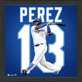 Salvador Perez Kansas City Royals IMPACT Jersey Frame  