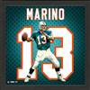 Dan Marino Miami Dolphins Impact Jersey Frame  