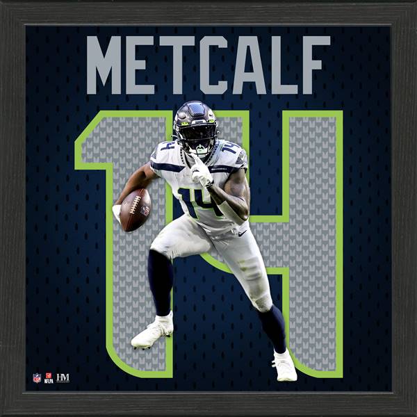 DK Metcalf Seattle Seahawks Impact Jersey Frame  