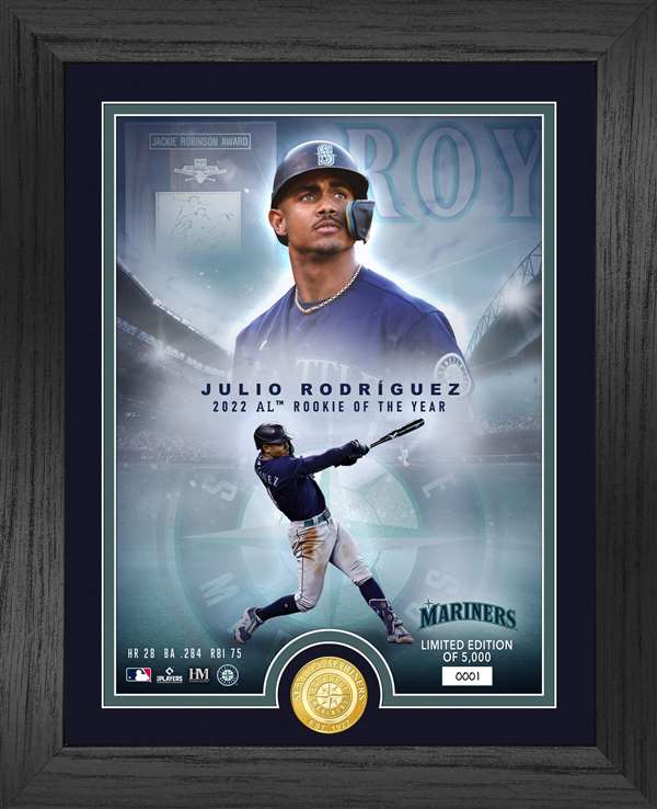 Julio Rodriguez 2022 A.L. Rookie of the Year Bronze Coin Photo Mint  