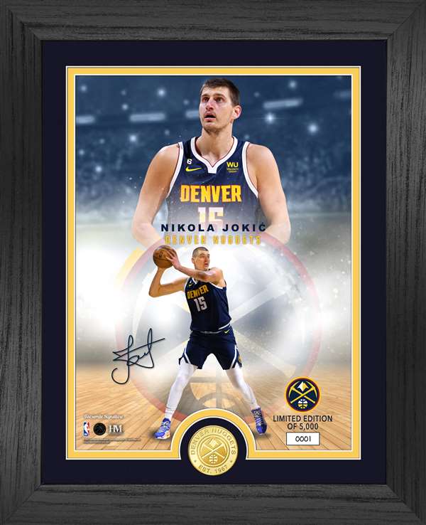 Nikola Jokic Denver Nuggets Legends Bronze Coin Photo Mint  