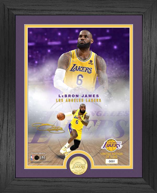 LeBron James Los Angeles Lakers Legends Bronze Coin Photo Mint  