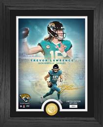 Jacksonville Jaguars Trevor Lawrence NFL Legends Bronze Coin Photo Mint