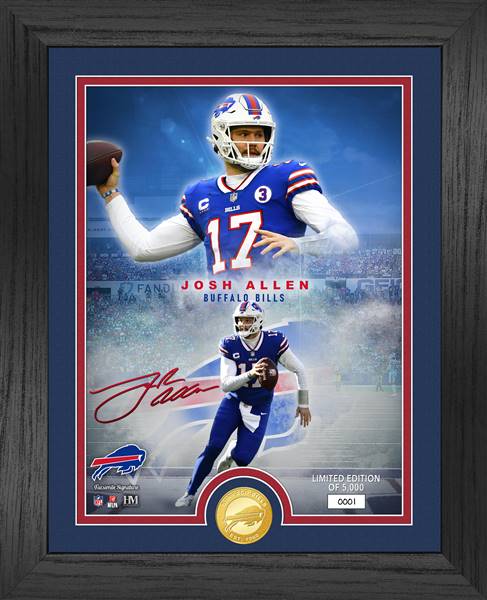 Buffalo Bills Josh Allen NFL Legends Bronze Coin Photo Mint