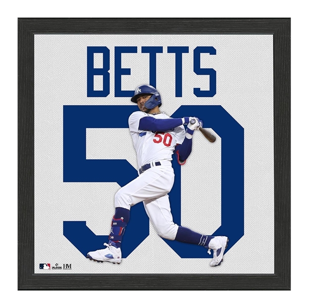 Mookie Betts Los Angeles Dodgers IMPACT Jersey Frame  