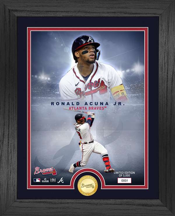 Ronald Acuna Braves Legends Bronze Coin Photo Mint  