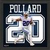 Tony Pollard Dallas Cowboys NFL Impact Jersey Frame  