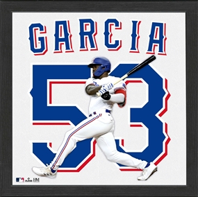 Adolis Garcia Texas Rangers Jersey IMPACT Frame  