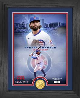 Dansby Swanson Chicago Cubs Legends Bronze Coin Photo Mint  