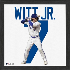 Bobby Witt Jr Kansas Cty Royals Jersey IMPACT Frame  