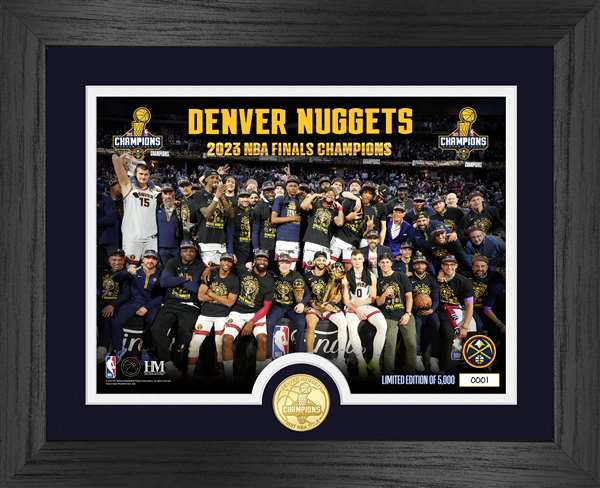 Denver Nuggets 2023 NBA Champions Celebration Photo Mint   