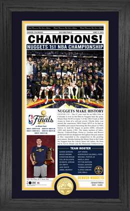 Denver Nuggets 2023 NBA Champions Front Page Photo Mint  