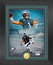 Philadelphia Eagles Jalen Hurts NFL Legends Bronze Coin Photo Mint