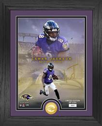 Baltimore Ravens Lamar Jackson NFL Legends Bronze Coin Photo Mint