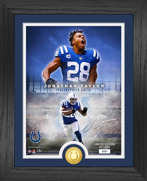 Indianapolis Colts Jonathan Taylor NFL Legends Bronze Coin Photo Mint