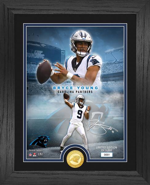 Carolina Panthers Bryce Young NFL Legends Bronze Coin Photo Mint