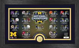 Michigan Wolverines 2023-24 CFP National Champions Recap Photo Mint  