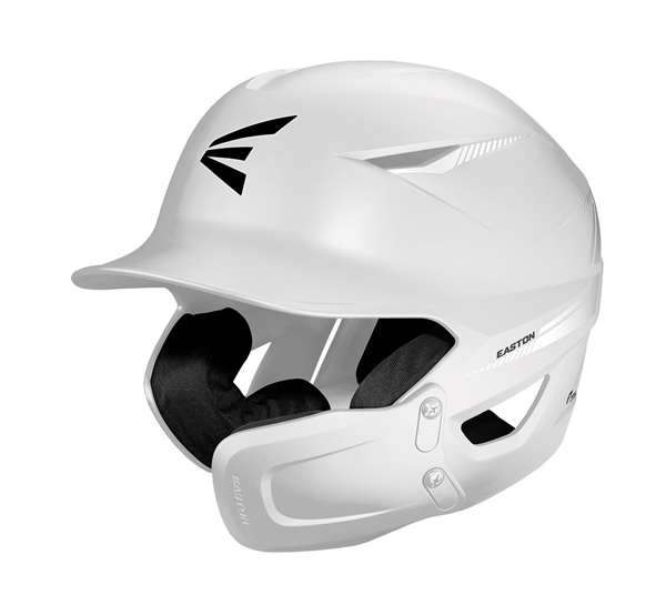 Easton Pro Max Baseball Batting Helmet With Universal Jaw Guard - White  