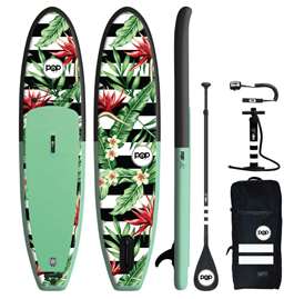 POP Board Co. 10'6" Royal Hawaiian SUP Stand Up Paddleboard - Mint/Black 