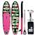 POP Board Co. 10'6" Royal Hawaiian SUP Stand Up Paddleboard - Pink/Black 