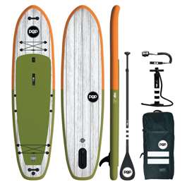 POP Board Co. 11'6" El Capitan SUP Stand Up Paddleboard - Green/Orange 