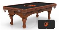 Baltimore Orioles 8ft Pool Table with a Chardonnay Finish