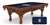 Detroit Tigers 8ft Pool Table with a Chardonnay Finish
