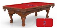 Los Angeles Angels 8ft Pool Table with a Chardonnay Finish