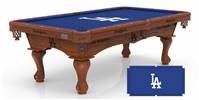 Los Angeles Dodgers 8ft Pool Table with a Chardonnay Finish