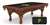 Pittsburgh Pirates 8ft Pool Table with a Chardonnay Finish