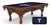Texas Rangers 8ft Pool Table with a Chardonnay Finish