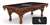 Chicago White Sox 8ft Pool Table with a Chardonnay Finish