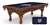 Washington Nationals 8ft Pool Table with a Chardonnay Finish