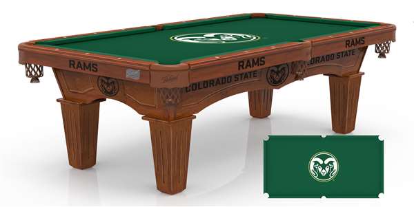 Colorado State University 8 ft. Pool Table with a Chardonnay Finish - Free Professional Installation
