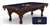 University of California 8 ft. Pool Table with a Navajo Finish - Free Professional Installation