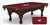 Virginia Tech University 8 ft. Pool Table with a Navajo Finish - Free Professional Installation