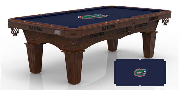 University of Florida 8 ft. Pool Table with a Navajo Finish - Free Professional Installation