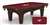 Virginia Tech University 8 ft. Pool Table with a Navajo Finish - Free Professional Installation