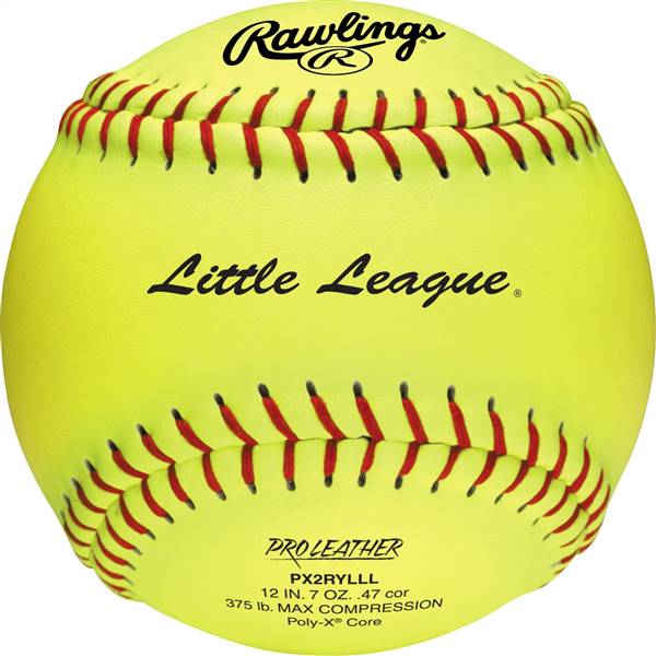 Rawlings Little League 12 inch Leather Softballs (PX2RYLLL) ( 1 Dozen Balls) 