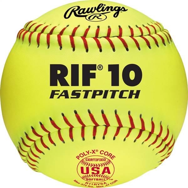 Rawlings USA 11 inch Level 10 Firm Center Synthetic Cover Softballs (R11RYSA) ( 1 Dozen Balls) 