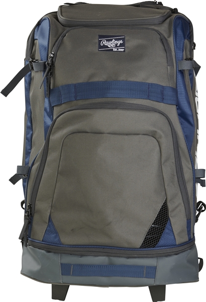 Rawlings R1801 Baseball Wheeled Catcher's Bag Navy