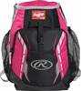 Rawlings R400 Youth Players Backpack - Neon Pink  