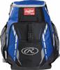 Rawlings R400 Baseball Youth Backpack Royal 