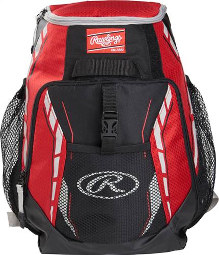 Rawlings R400 Baseball Youth Backpack Scarlet 