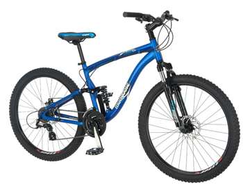 Mongoose Status 2.6 Mountain Bike, Blue, 26-Inch