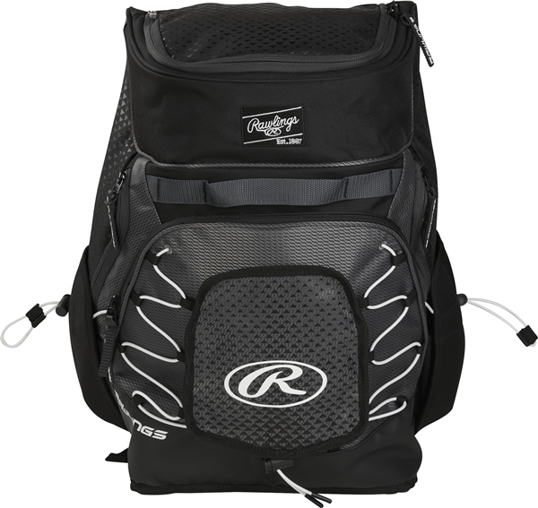 Rawlings R800 Fastpitch Softball Backpack Black-Black