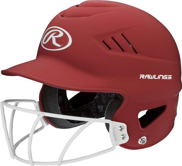 Rawlings Highlighter Series Softball Helmet Matte Scarlet 