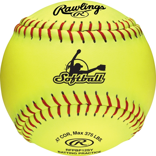 Rawlings Collegiate / High School / Travel Practice Fastpitch (RFPBP12SY) ( 1 Dozen Balls)